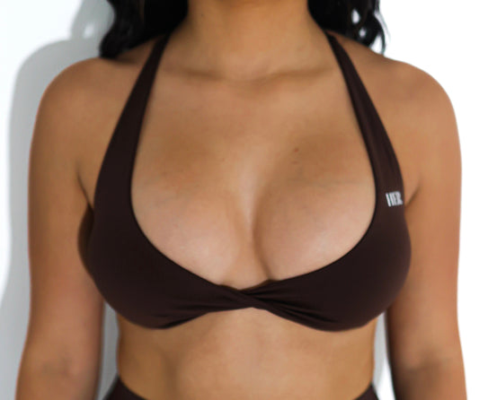Snatched Sports Bra - Chocolate